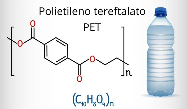  Estrutura molecular e fÃ³rmula geral do polietileno tereftalato (PET)