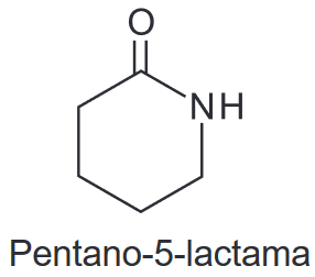 Estrutura molecular pentano-5-lactama