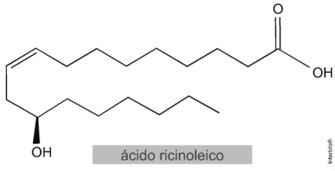 Estrutura do ácido ricinoleico