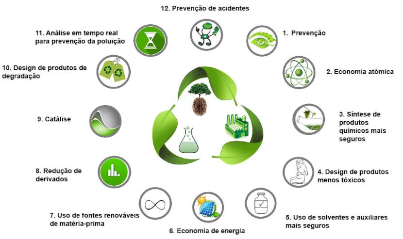 12 princípios da Química Verde. [1]