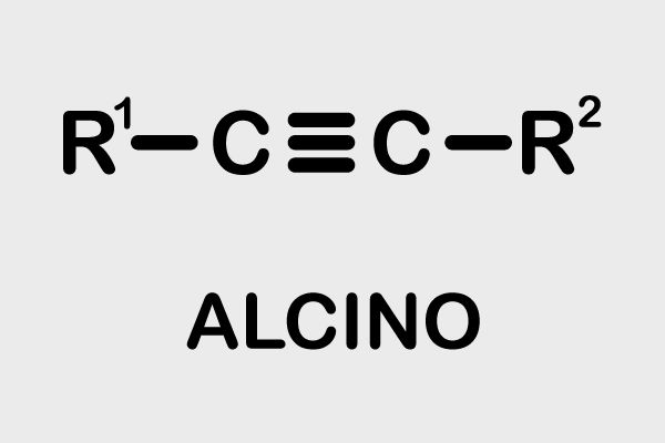 Estrutura molecular dos alcinos.