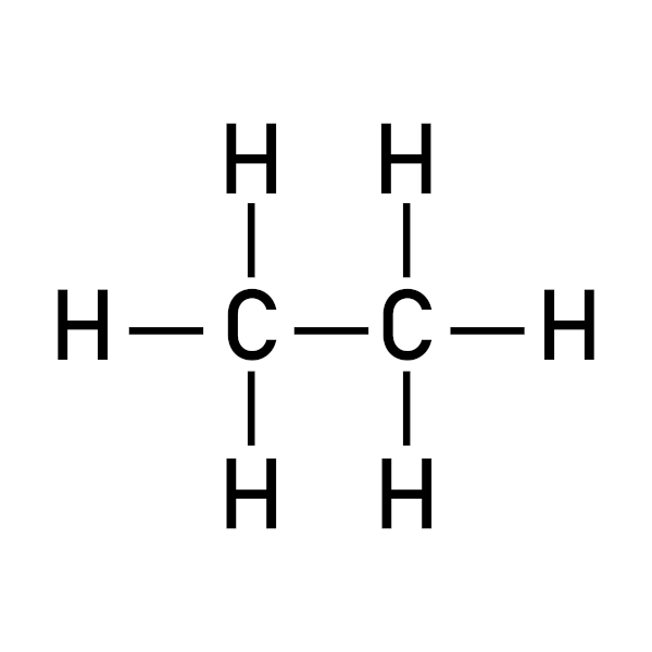 Estrutura química de um alcano, a base usada na sua nomenclatura.