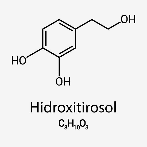 Estrutura química do hidroxitirosol