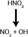 Rompimento da ligação sigma no ácido nítrico