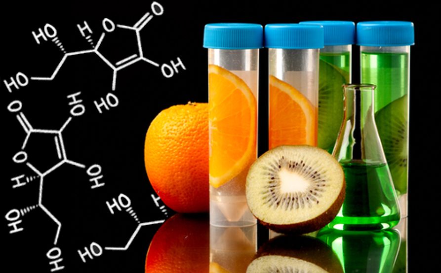 Com a Química dos Alimentos, descobrimos que a vitamina C (ácido ascórbico) está presente na laranja, tem ação antioxidante e previne o escorbuto